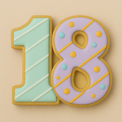 ✨ Number 18 Cookie Cutter – Milestone Birthday Magic!