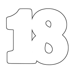 ✨ Number 18 Cookie Cutter – Milestone Birthday Magic!